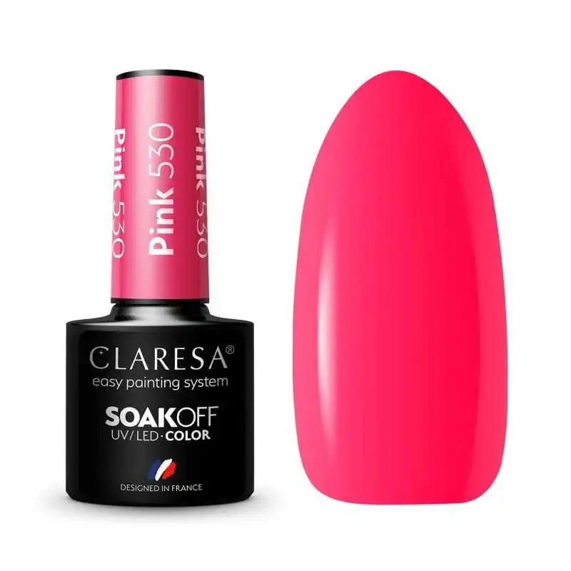 CLARESA PINK/ ROSA 530 UV NAGELLACK 5 ML