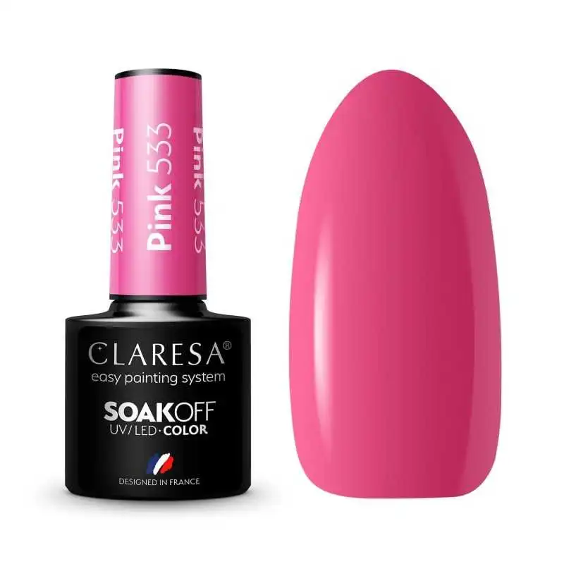 CLARESA PINK/ ROSA 533 UV NAGELLACK 5 ML