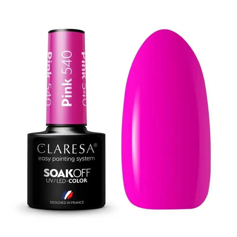 CLARESA PINK/ ROSA 540 UV NAGELLACK 5 ML
