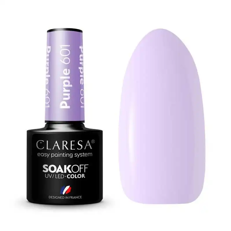 CLARESA PURPLE/ VIOLETT 601 UV NAGELLACK 5 ML