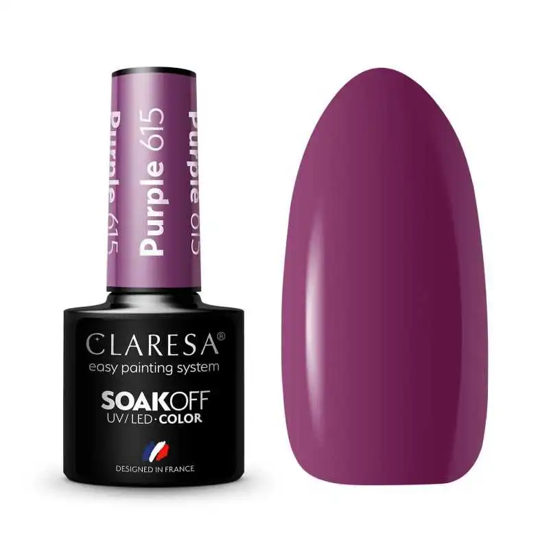 CLARESA PURPLE/ VIOLETT 615 UV NAGELLACK 5 ML CLARESA PURPLE/ VIOLETT 615 UV NAGELLACK 5 ML