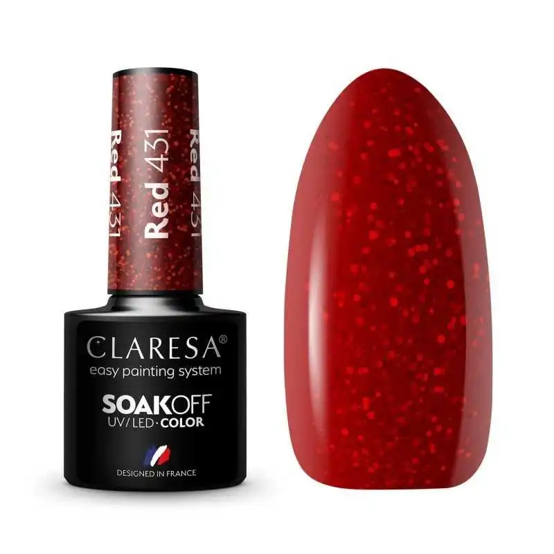 CLARESA RED/ ROT 431 UV NAGELLACK 5 ML
