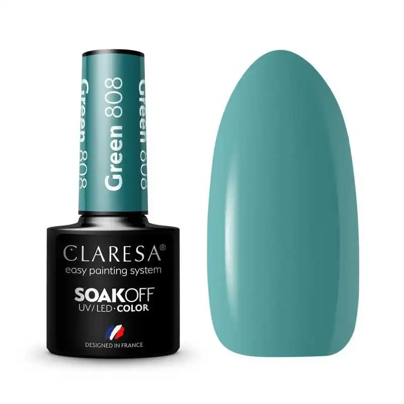 CLARESA GREEN/ GRÜN 808 UV NAGELLACK 5 ML