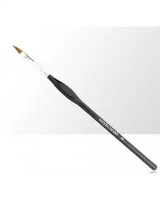 Acrylpinsel 2 schwarzer ergonomischer Holzgriff