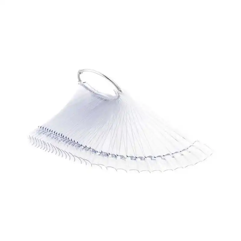 Display Farbmuster : 30 Stück Tips mit Ring , klar