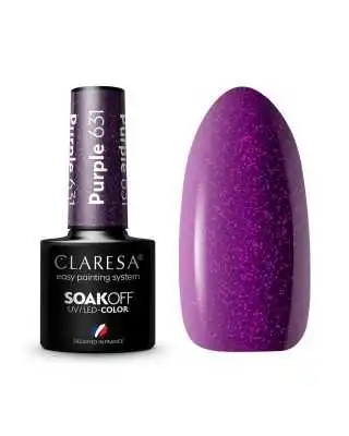 CLARESA PURPLE/ VIOLETT 631 UV NAGELLACK 5 ML