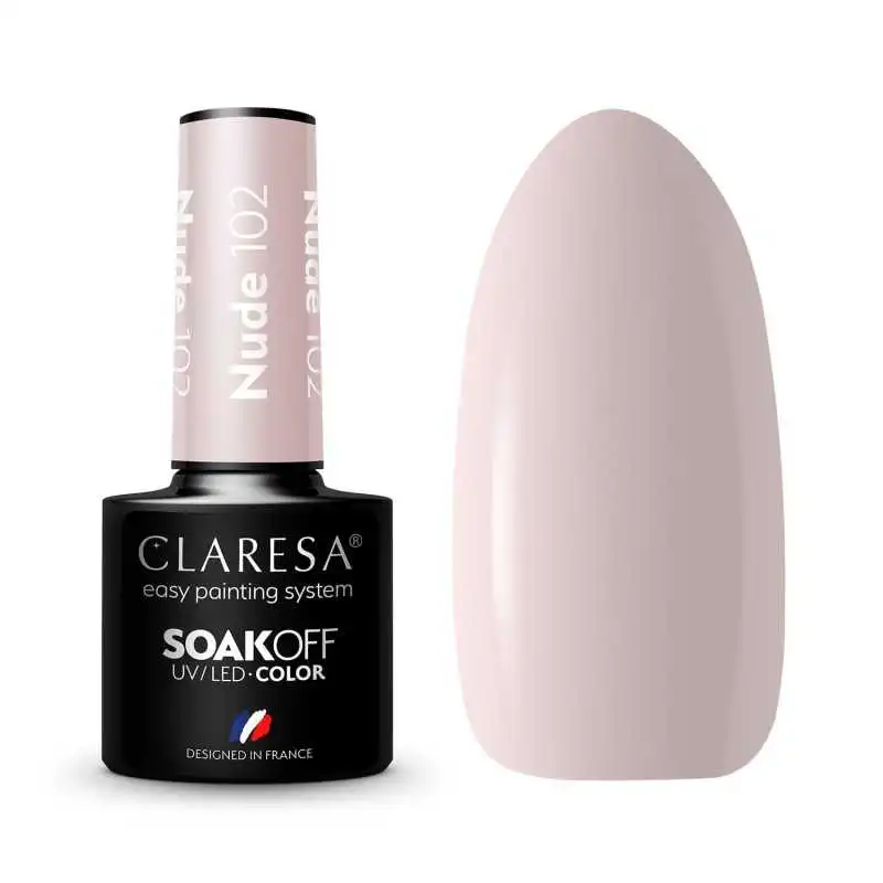 CLARESA NUDE/ BEIGE 102 UV NAGELLACK 5 ML