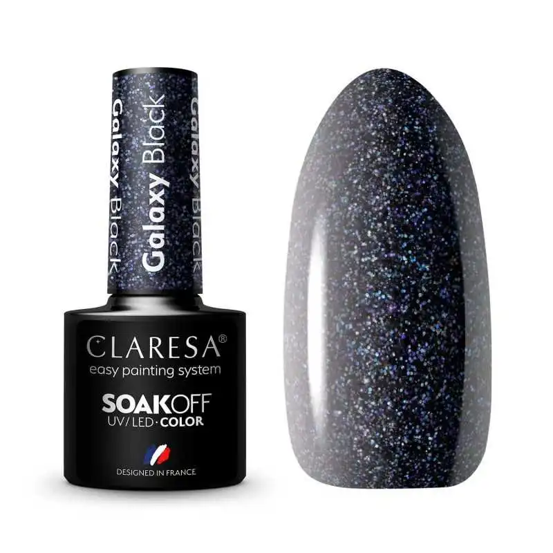 CLARESA GALAXY BLACK UV NAGELLACK 5 ML
