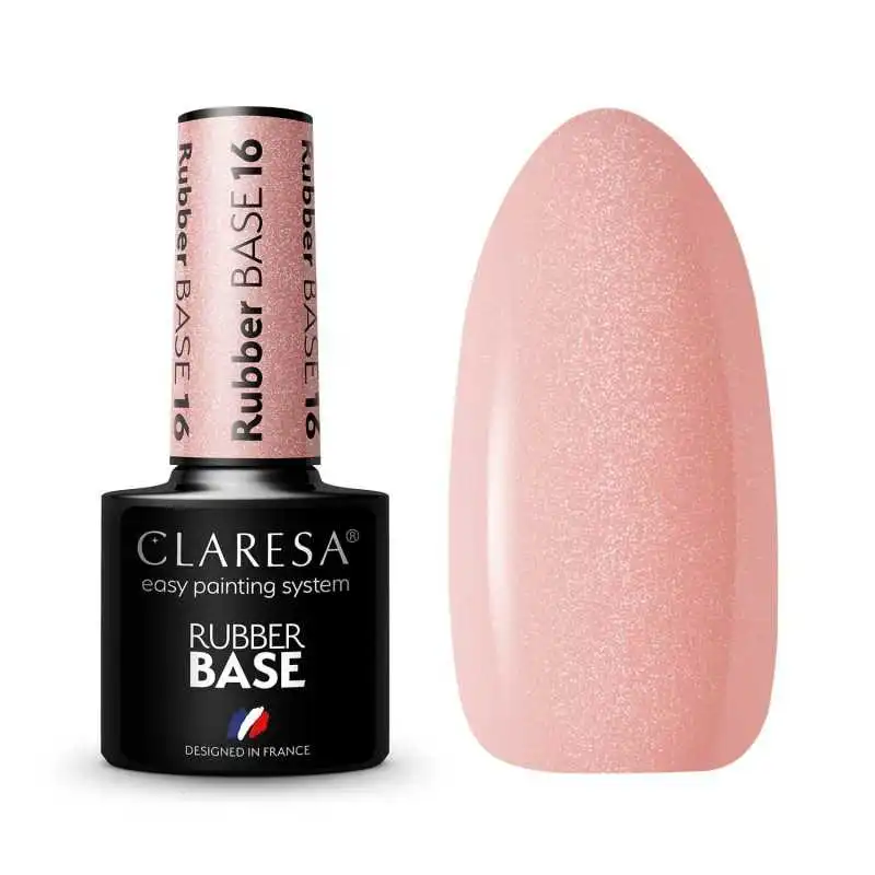 UV Nagellack Gummi Base Claresa RUBBER BASE 16 5ML