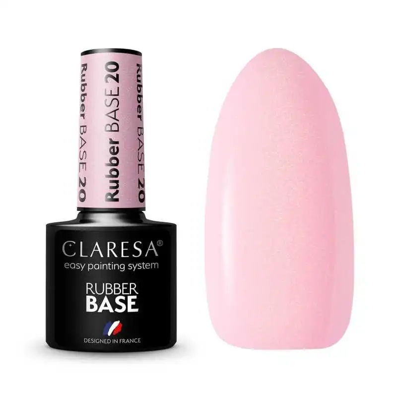 UV Nagellack Gummi Base Claresa RUBBER BASE 20 5ML