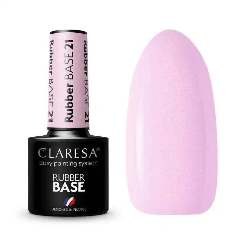 UV Nagellack Gummi Base Claresa RUBBER BASE 21 5ML