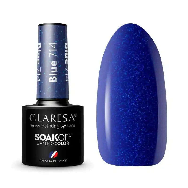CLARESA BLUE/ BLAU 714 UV NAGELLACK 5 ML CLARESA BLUE/ BLAU 714 UV NAGELLACK 5 ML