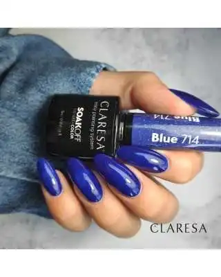 CLARESA BLUE/ BLAU 714 UV NAGELLACK 5 ML