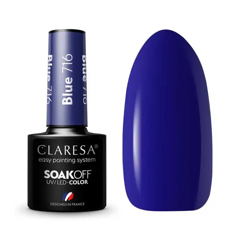 CLARESA BLUE/ BLAU 716 UV NAGELLACK 5 ML