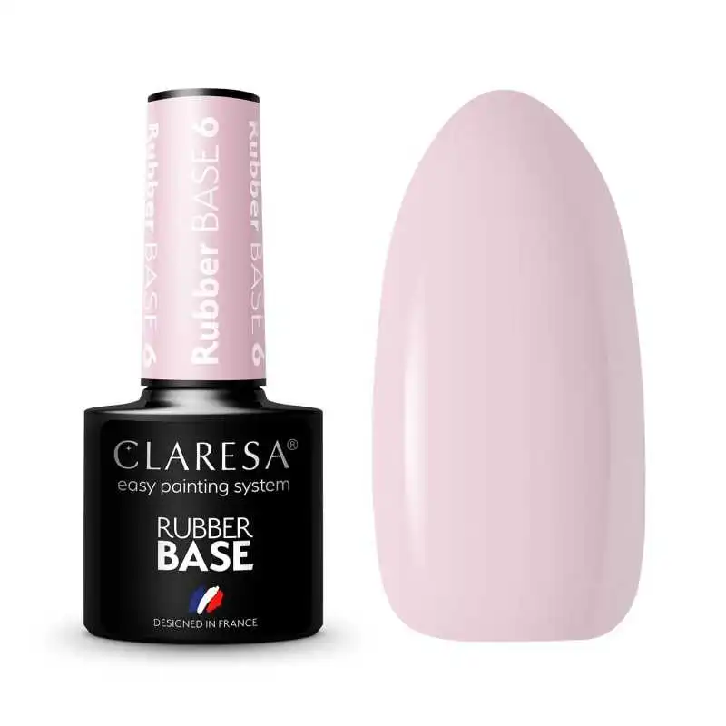UV Nagellack Gummi Base Claresa RUBBER BASE 6 5ML UV Nagellack Gummi Base Claresa RUBBER BASE 6 5ML