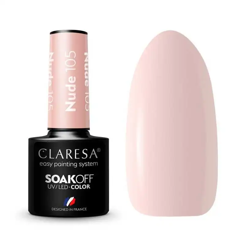 CLARESA NUDE/ BEIGE 105 UV NAGELLACK 5 ML