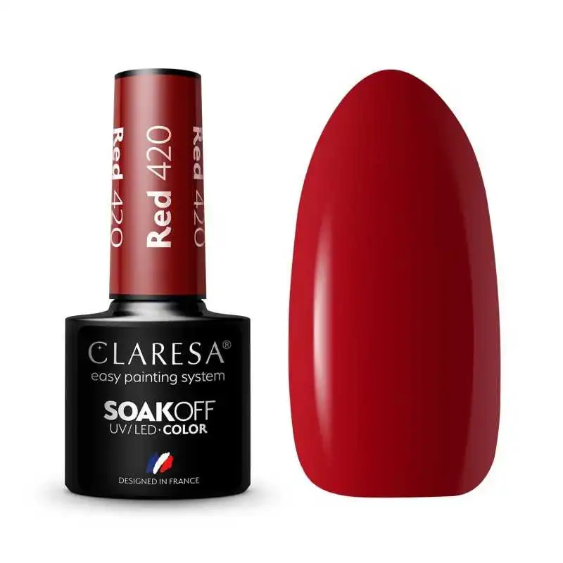 CLARESA RED/ ROT 420 UV NAGELLACK 5 ML
