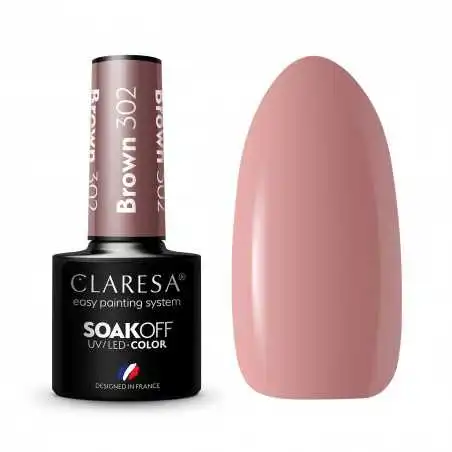 CLARESA BROWN/ BRAUN 302 UV NAGELLACK 5 ML