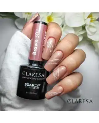 CLARESA BROWN/ BRAUN 302 UV NAGELLACK 5 ML