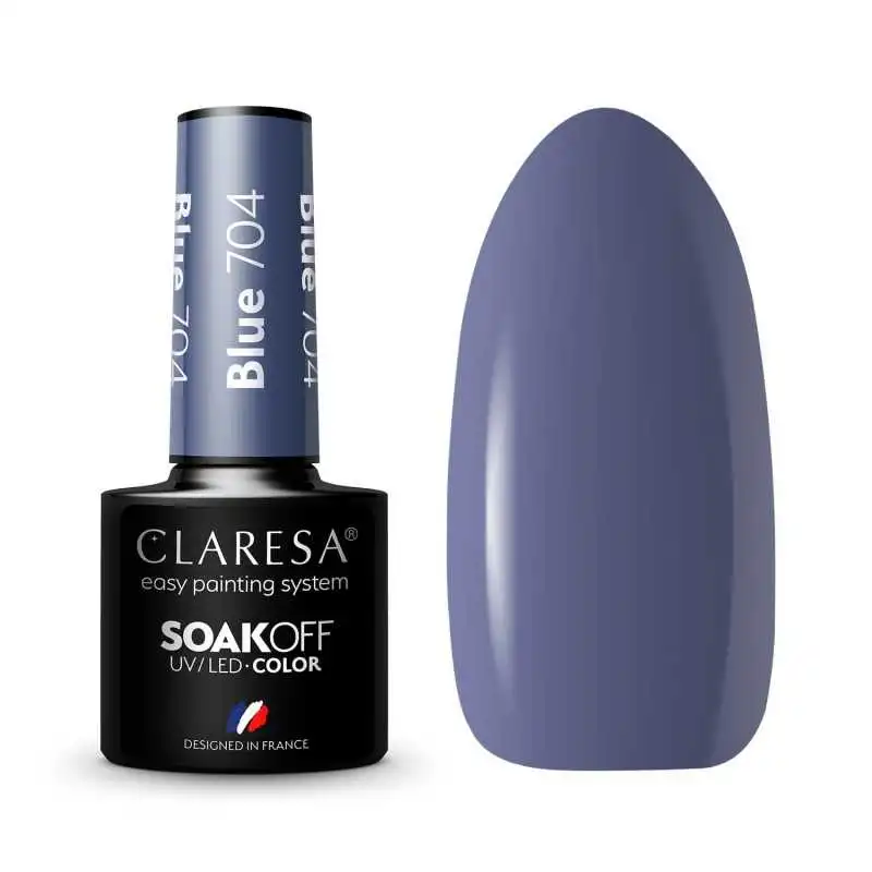 CLARESA BLUE/ BLAU 704 UV NAGELLACK 5 ML
