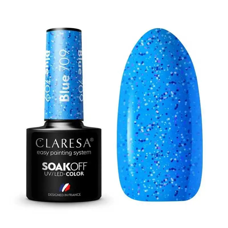 CLARESA BLUE/ BLAU 709 UV NAGELLACK 5 ML CLARESA BLUE/ BLAU 709 UV NAGELLACK 5 ML