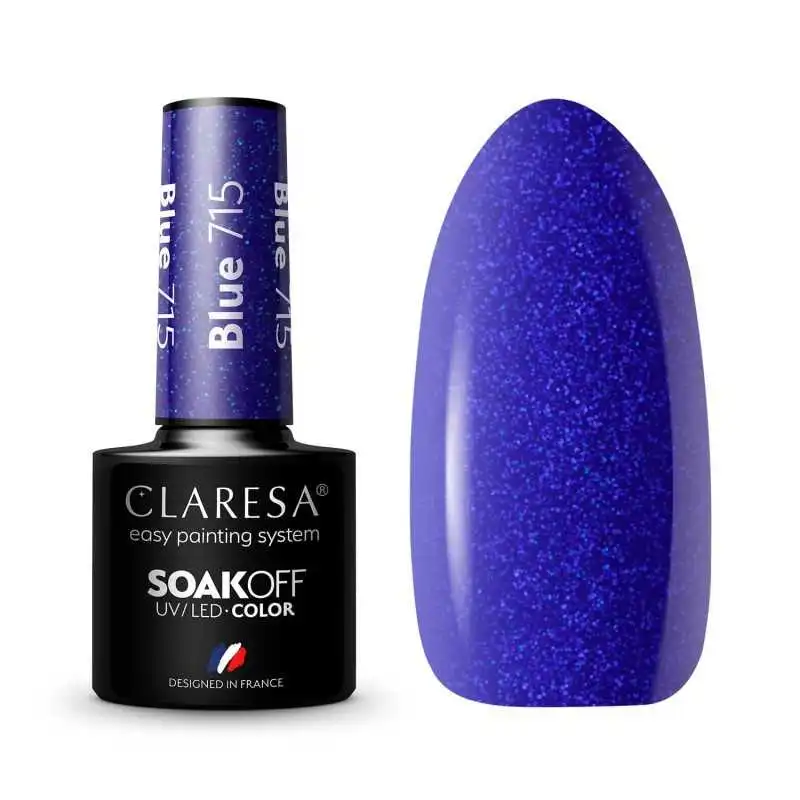 CLARESA BLUE/ BLAU 715 UV NAGELLACK 5 ML