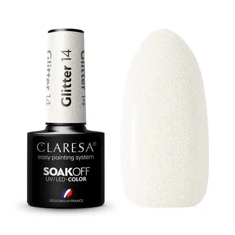 CLARESA GLITTER 14 UV NAGELLACK 5 ML