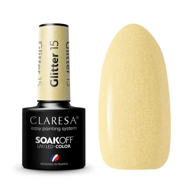 CLARESA GLITTER 15 UV NAGELLACK 5 ML