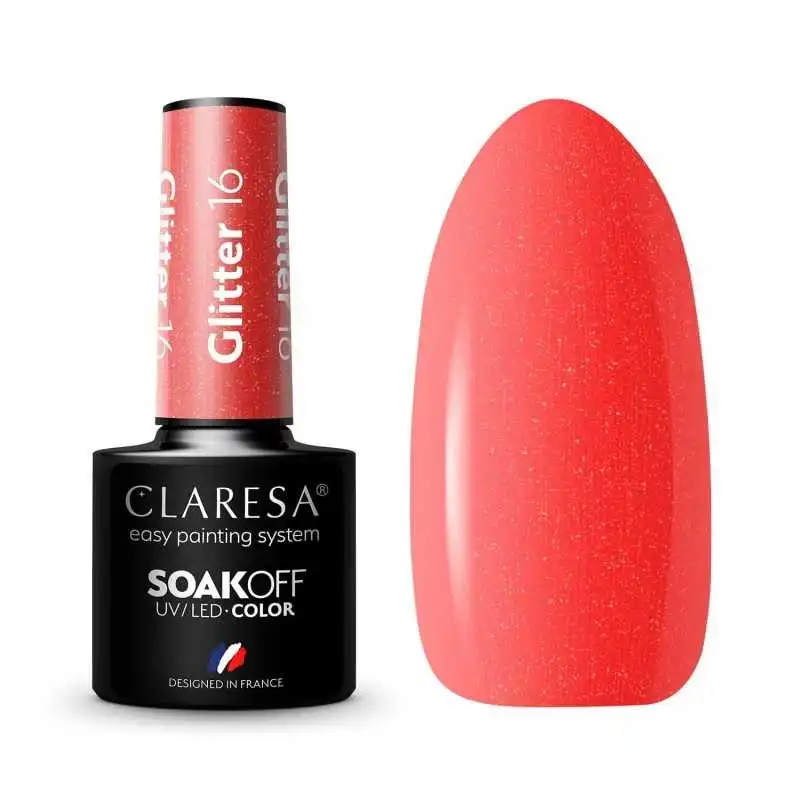 CLARESA GLITTER 16 UV NAGELLACK 5 ML