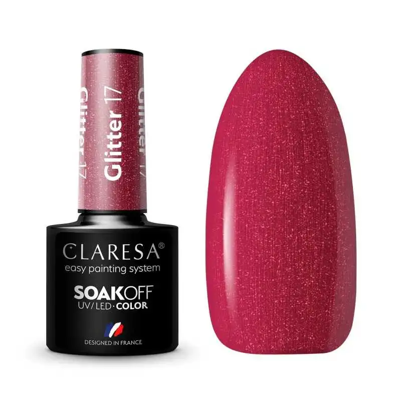 CLARESA GLITTER 17 UV NAGELLACK 5 ML