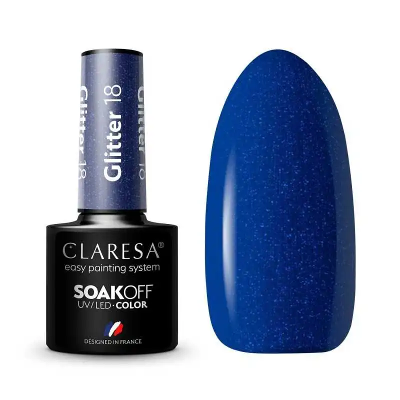 CLARESA GLITTER 18 UV NAGELLACK 5 ML