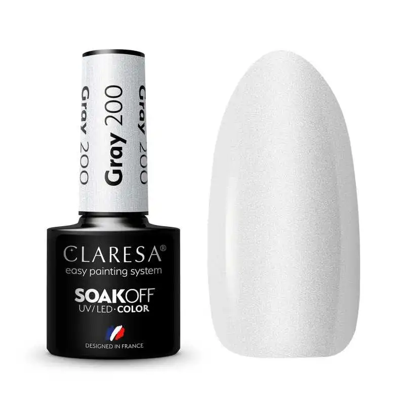 CLARESA GRAY/ GRAU 200 UV NAGELLACK 5 ML CLARESA GRAY/ GRAU 200 UV NAGELLACK 5 ML