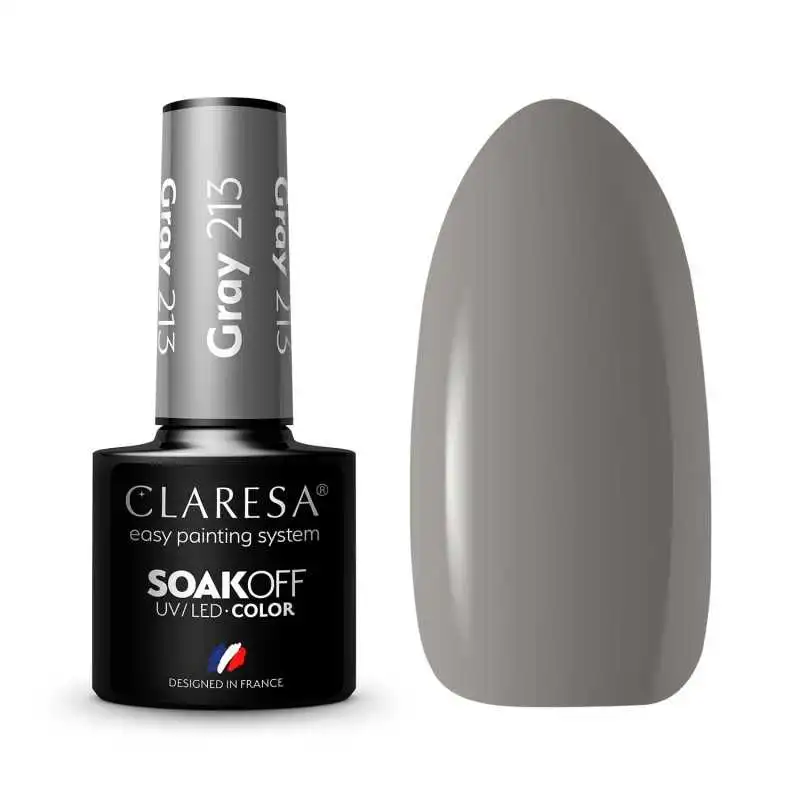 CLARESA GRAY/ GRAU 213 UV NAGELLACK 5 ML CLARESA GRAY/ GRAU 213 UV NAGELLACK 5 ML