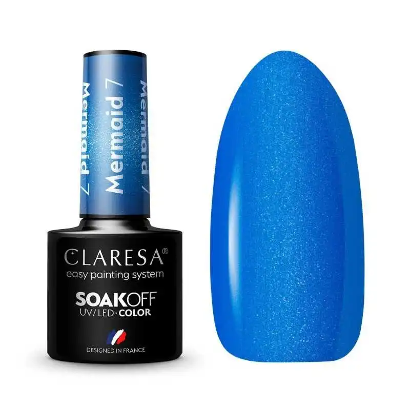 CLARESA MERMAID BLUE 7 UV NAGELLACK 5 ML
