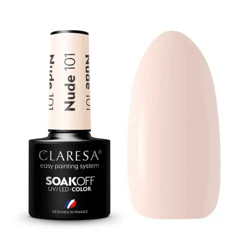 CLARESA NUDE/ BEIGE 101 UV NAGELLACK 5 ML CLARESA NUDE/ BEIGE 101 UV NAGELLACK 5 ML