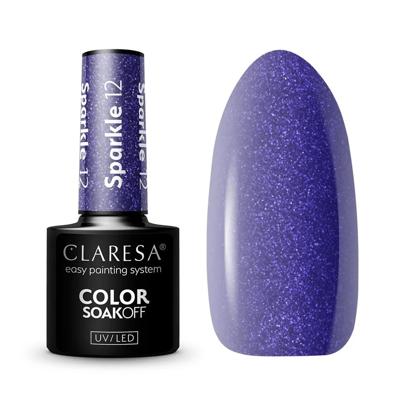12 Sparkle UV Nagellack 5 ml Claresa