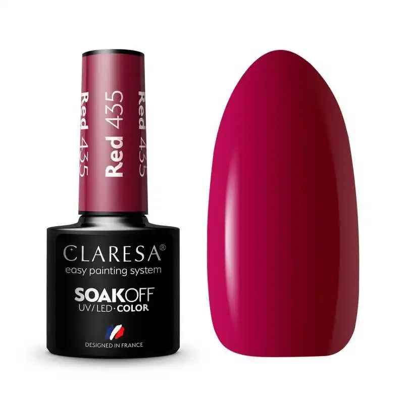 CLARESA RED/ ROT 435 UV NAGELLACK 5 ML CLARESA RED/ ROT 435 UV NAGELLACK 5 ML