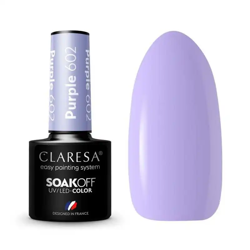 CLARESA PURPLE/ VIOLETT 602 UV NAGELLACK 5 ML