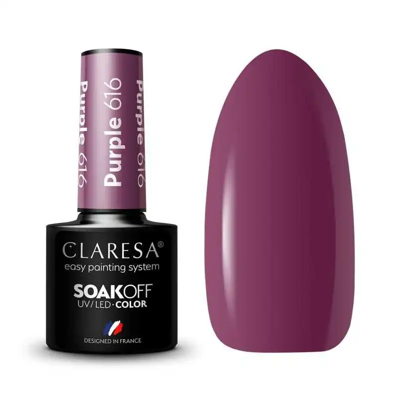 CLARESA PURPLE/ VIOLETT 616 UV NAGELLACK 5 ML CLARESA PURPLE/ VIOLETT 616 UV NAGELLACK 5 ML