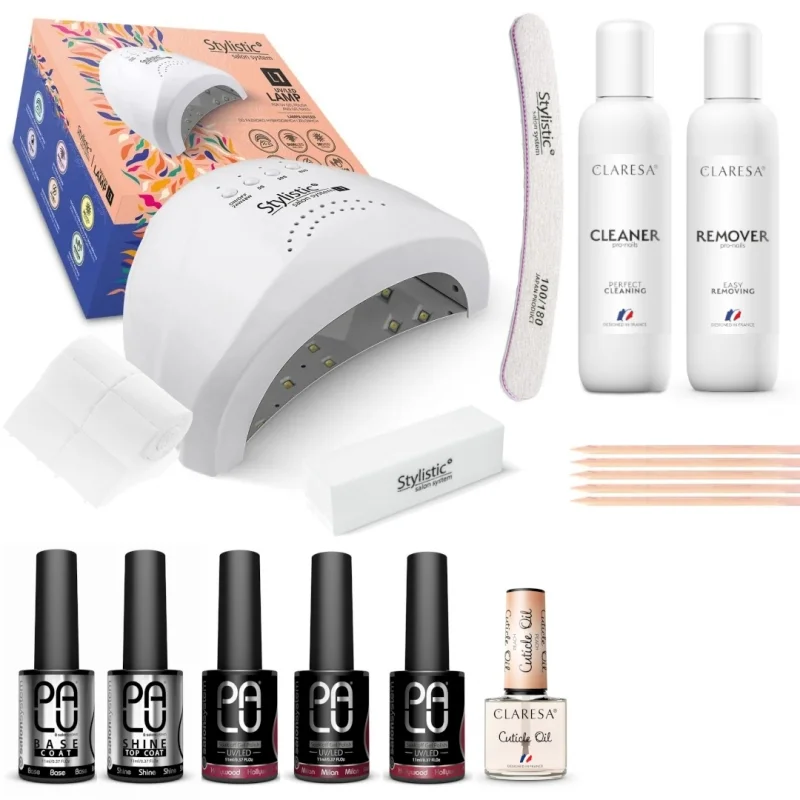 Palu Red Elegance Starter Set UV Nagellack mit Dual Lampe