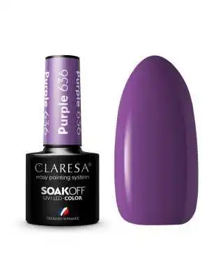 CLARESA PURPLE/ VIOLETT 636 UV NAGELLACK 5 ML