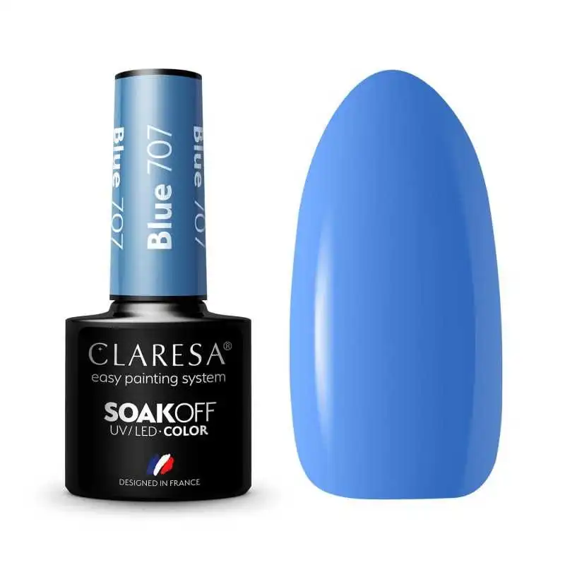 CLARESA BLUE/ BLAU 707 UV NAGELLACK 5 ML