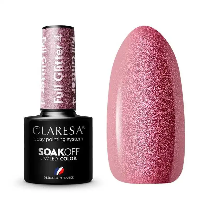 CLARESA FULL GLITTER 4 UV NAGELLACK 5 ML CLARESA FULL GLITTER 4 UV NAGELLACK 5 ML