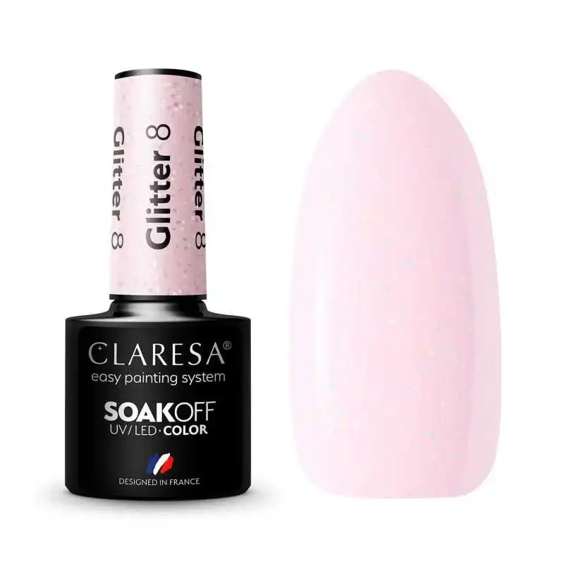 CLARESA GLITTER 8 UV NAGELLACK 5 ML