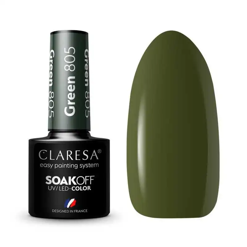 CLARESA GREEN/ GRÜN 805 UV NAGELLACK 5 ML