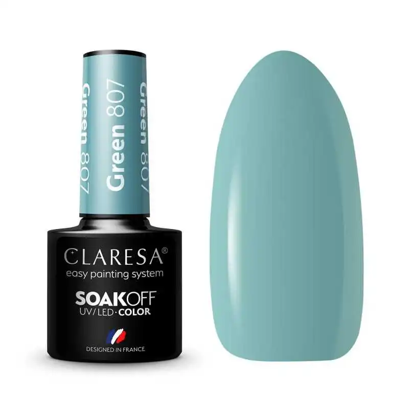 CLARESA GREEN/ GRÜN 807 UV NAGELLACK 5 ML